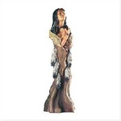 Native American Mother and Child Figurine
