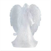 Frosted Guardian Angel with Multicolor Light