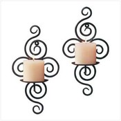 Twisted Wrought Iron Candle Holders