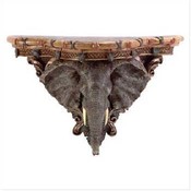 Elephant Head Wall Shelf