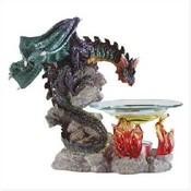 Dragon and Flames Oil Warmer