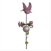 Hummingbird Rusted Metal Weathervane