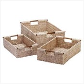 Woven Corn Husk Nesting Baskets