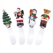 Holiday Design Cheese Spreaders - 4 Piece Set
