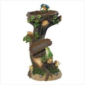 Solar Birds Nest Bird Feeder/Lamp