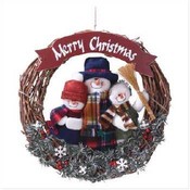 Snowman Wreath