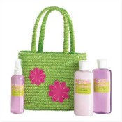 Hip Green Tote Bag Bath Set