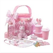Pink Baby Soft Basket Gift Set