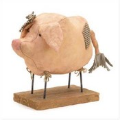 Pig Fabric Figurine