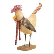 Chicken Fabric Figurine
