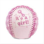 It's a Girl! Pink Baseball