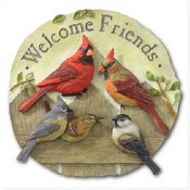 Welcome Friends - Garden Plaque