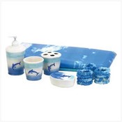 Dolphins - 6 Piece Bathroom Set