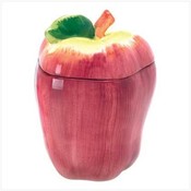 2 Piece Ceramic Apple Cookie Jar