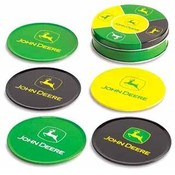 John Deere Tin Coaster Set