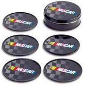 Nascar Tin Coasters - 4 Pc