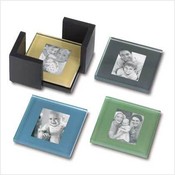 Glass Photo Coaster Set