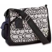 Snakeskin Messenger Bag