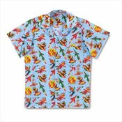 Space Cadet Boy`s Camp Shirt - Medium