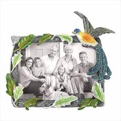 Jeweled Peacock Photo Frame