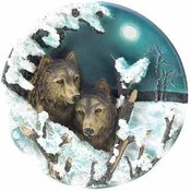 Night Wolves Decorator Plate
