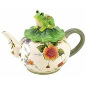 Floral Frog Teapot