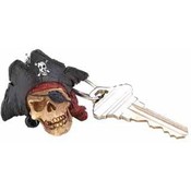 Pirate Skull Keychains - 12 Pack