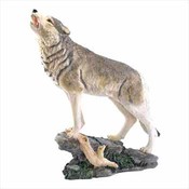 Howling Wolf Figurine
