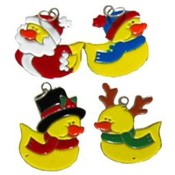 Holiday Rubber Ducky Charm