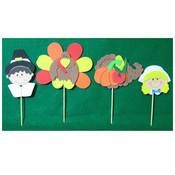 Foam Thanksgiving Pumpkin Pokes Craft Kit