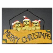 Merry Christmas Dog Sign