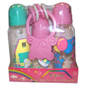 4 Piece  Bottle/keys Baby Gift Set Asst Colors