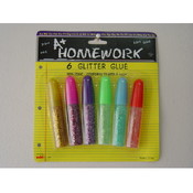 6 Mini Glitter Glue