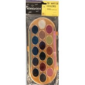 Water Color Paint Set - 16 assorted -w/brush.