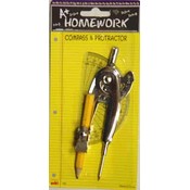 Compass &amp; Protractor Combo 2 pack
