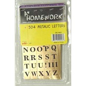 Metallic Alphabet Leters - 504 count