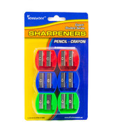 Pencil Sharpeners - 6 pack - Duel Blades