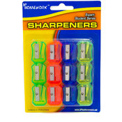 Pencil Sharpeners - assorted colors - 12 pack