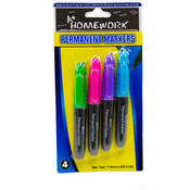 Mini - Permanent Markers - 4 Pack