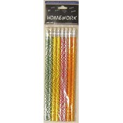 8-pack Decorated Foil Pencils