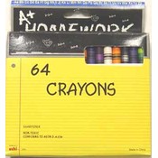 Crayons - assorted colors - 64 pack