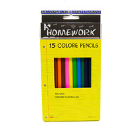 Colored Pencils - assorted colors - 15 count
