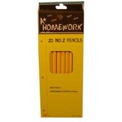 Pencils - 20 count - No.2 lead.