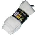 Men's 3 Pack Heavy Weight White Crew Socks