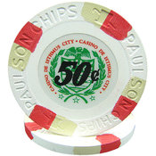 James Bond Casino de Isthmus Paulson Chip 50 Cents