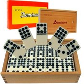 Premium Set of 55 Double Nine Dominoes w/ Wood Cas