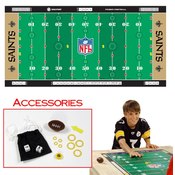 NFLR Licensed Finger FootballT Game Mat - Saints