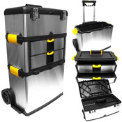 Massive &amp; Mobile 3-part Stainless Steel Tool Box