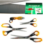 Stainless Steel Scissor Set - 4 Different Sizes