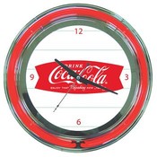 Coca Cola Refreshing Feeling Neon Clock - 14 Inch